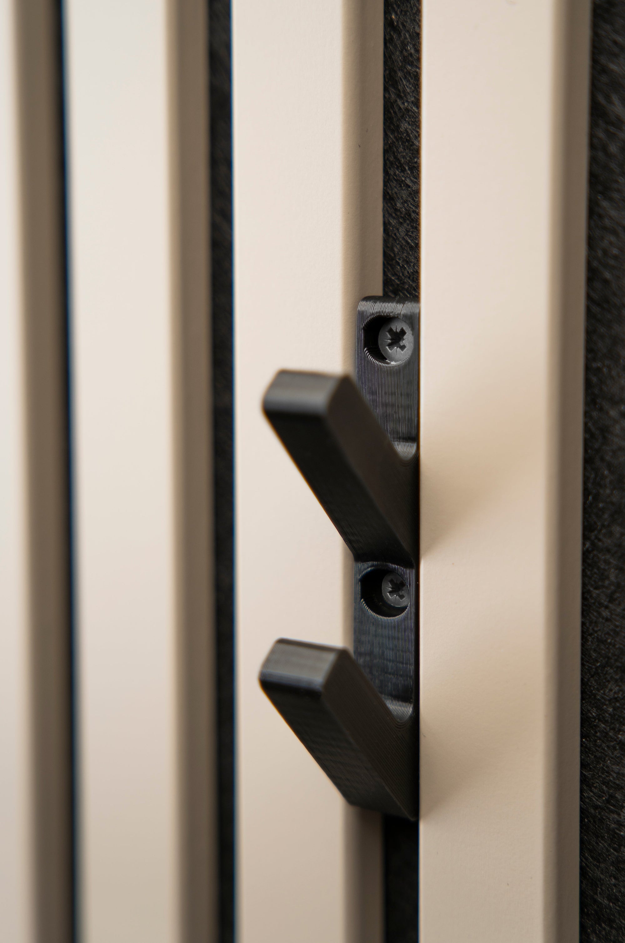 3D-Haken (2 Stück) Palissar® - Schwarz